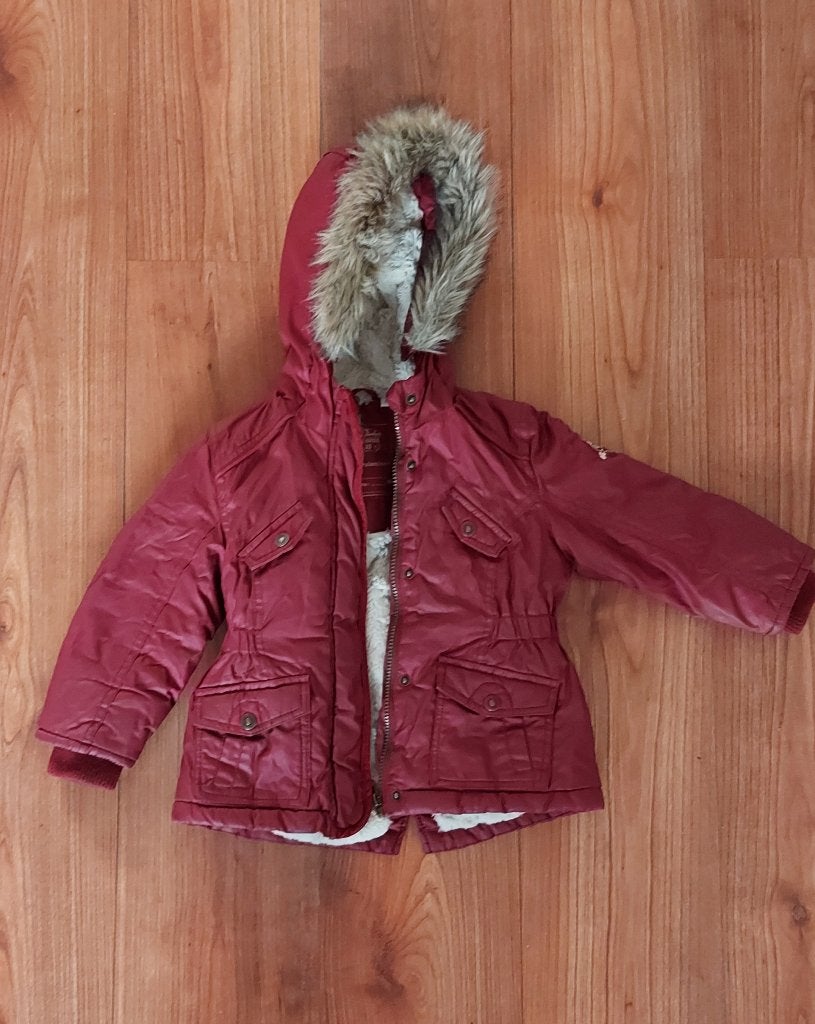 rode jasje, Kinderen en Baby's, Ophalen, Gebruikt, Meisje, Jas