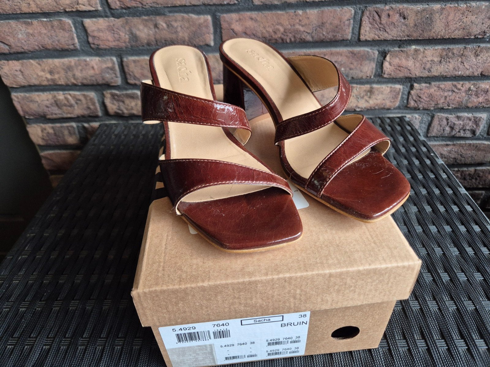 Sacha muiltjes maat 38, nieuw, Bruin, Nieuw, Sacha, Sandalen of Muiltjes