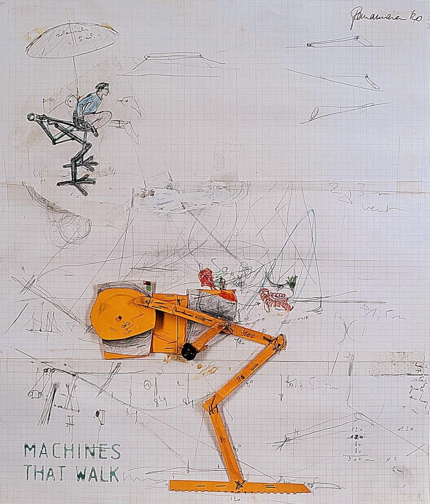Panamarenko - Machines that Walk, Antiek en Kunst, Kunst | Litho's en Zeefdrukken, Ophalen of Verzenden