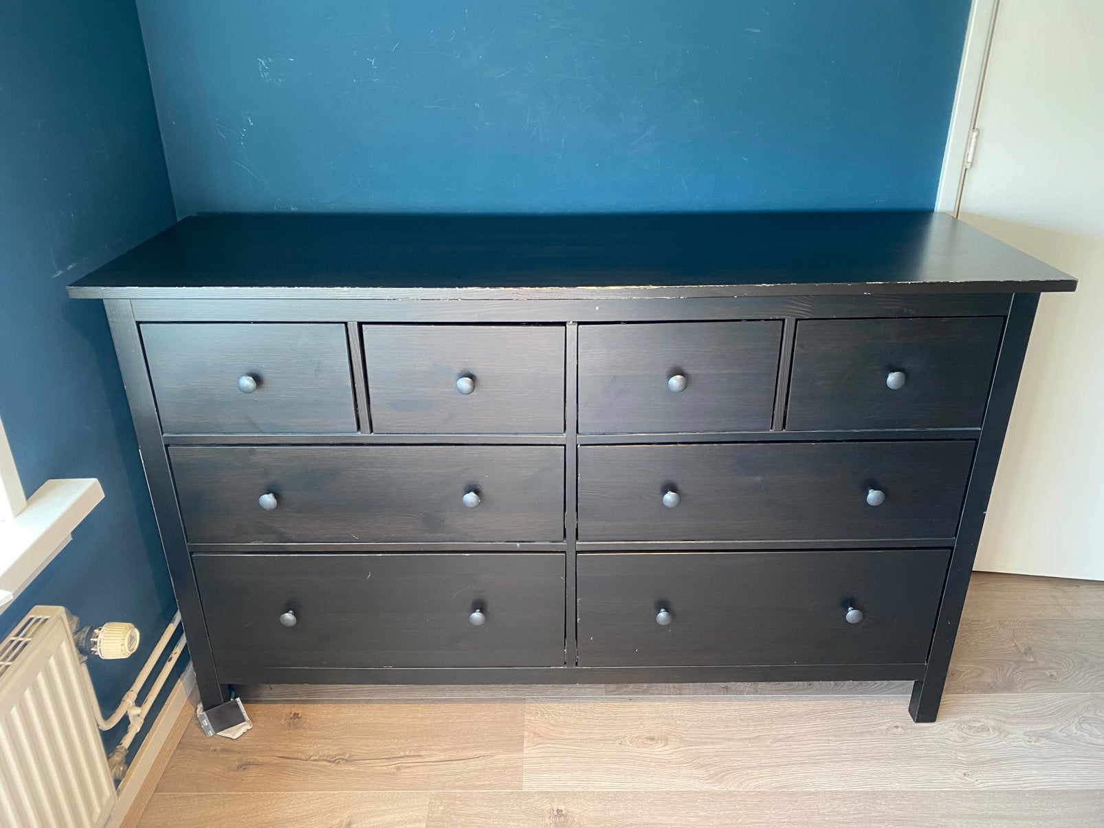 Ikea lade kast hemnes zwart, Huis en Inrichting, Kasten | Ladekasten, Ophalen, 50 tot 100 cm, Zo goed als nieuw, 3 of 4 laden