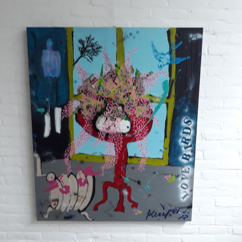 groot origineel schilderij van Kuiper, Ophalen of Verzenden