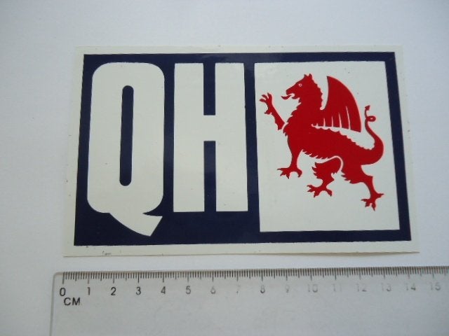 sticker oud QH Opel uitlaat tuning uitlaten retro auto car, Verzenden, Zo goed als nieuw, Auto of Motor