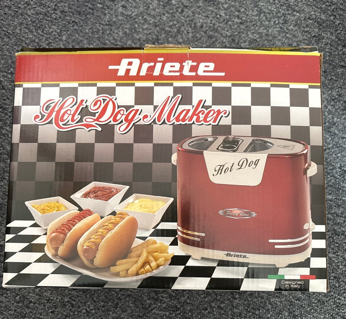 Ariete Hot Dog Maker - Nieuw in doos, Ophalen of Verzenden, Nieuw