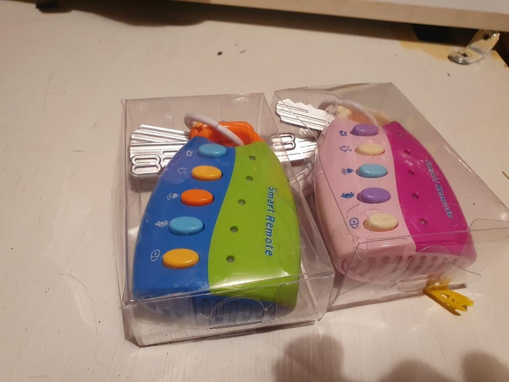 Babyspeelgoed autosleutels met geluid - set van 2, Ophalen, Nieuw, Overige typen, Met geluid