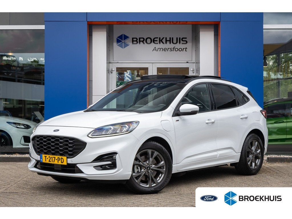 Ford Kuga 2.5 PHEV ST-Line X | Trekhaak | Pano | Stoel/stuur, Auto's, Ford, Bedrijf, Te koop, Kuga, ABS, Airbags, Airconditioning