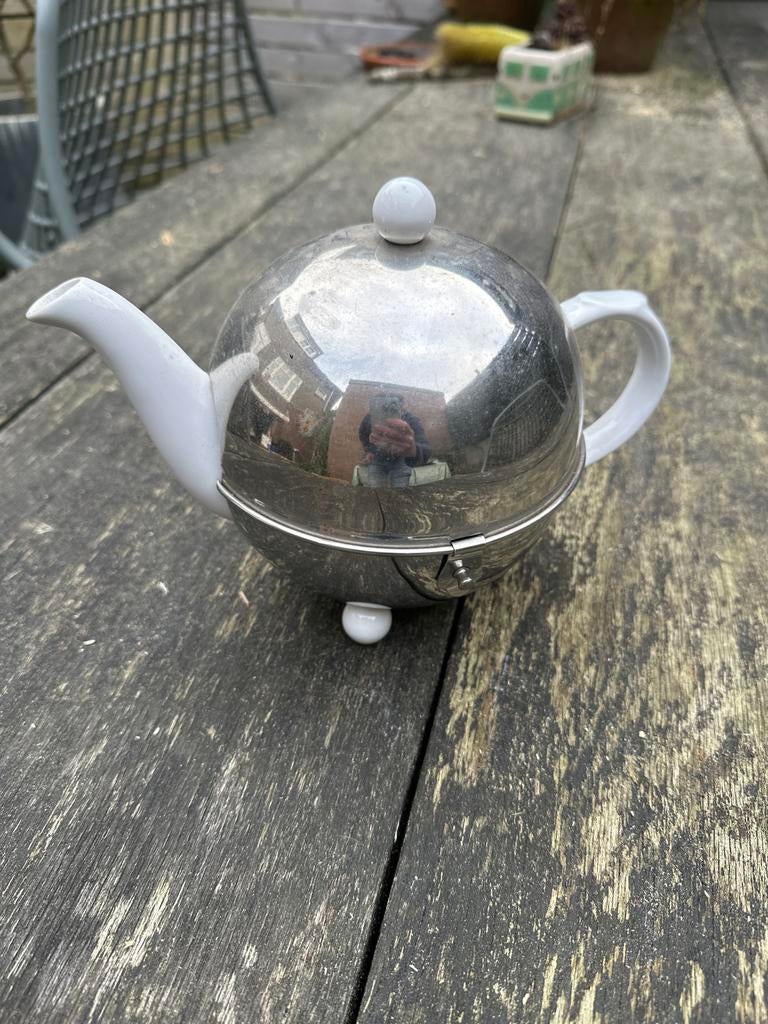 Vintage Bredemeier Thermothe Inox Theepot, Ophalen, Zo goed als nieuw
