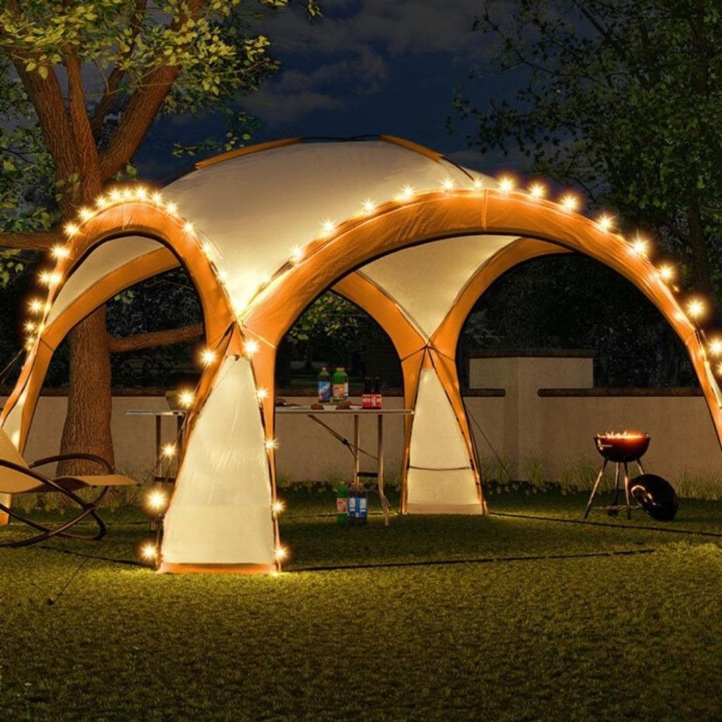 Oranje Partytent met LED verlichting te koop. Nieuw in doos, Ophalen, Opvouwbaar, Partytent, Nieuw