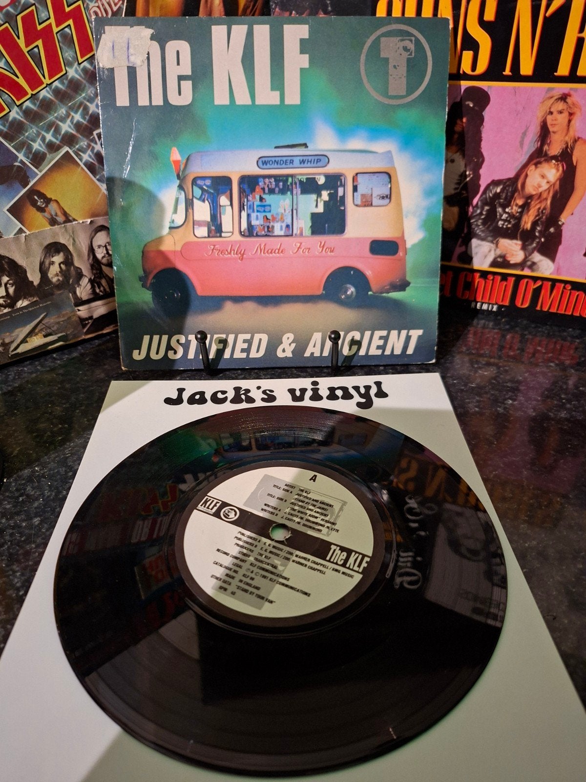 The KLF - Justified & Ancient 7 inch vinyl single   1991, Gebruikt, Pop, 7 inch, Ophalen of Verzenden
