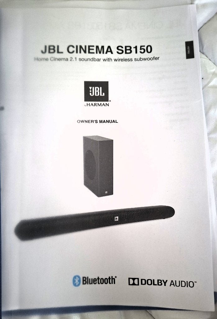 Soundbar JBL SB150, Audio, Tv en Foto, Ophalen, Bluetooth, Gebruikt