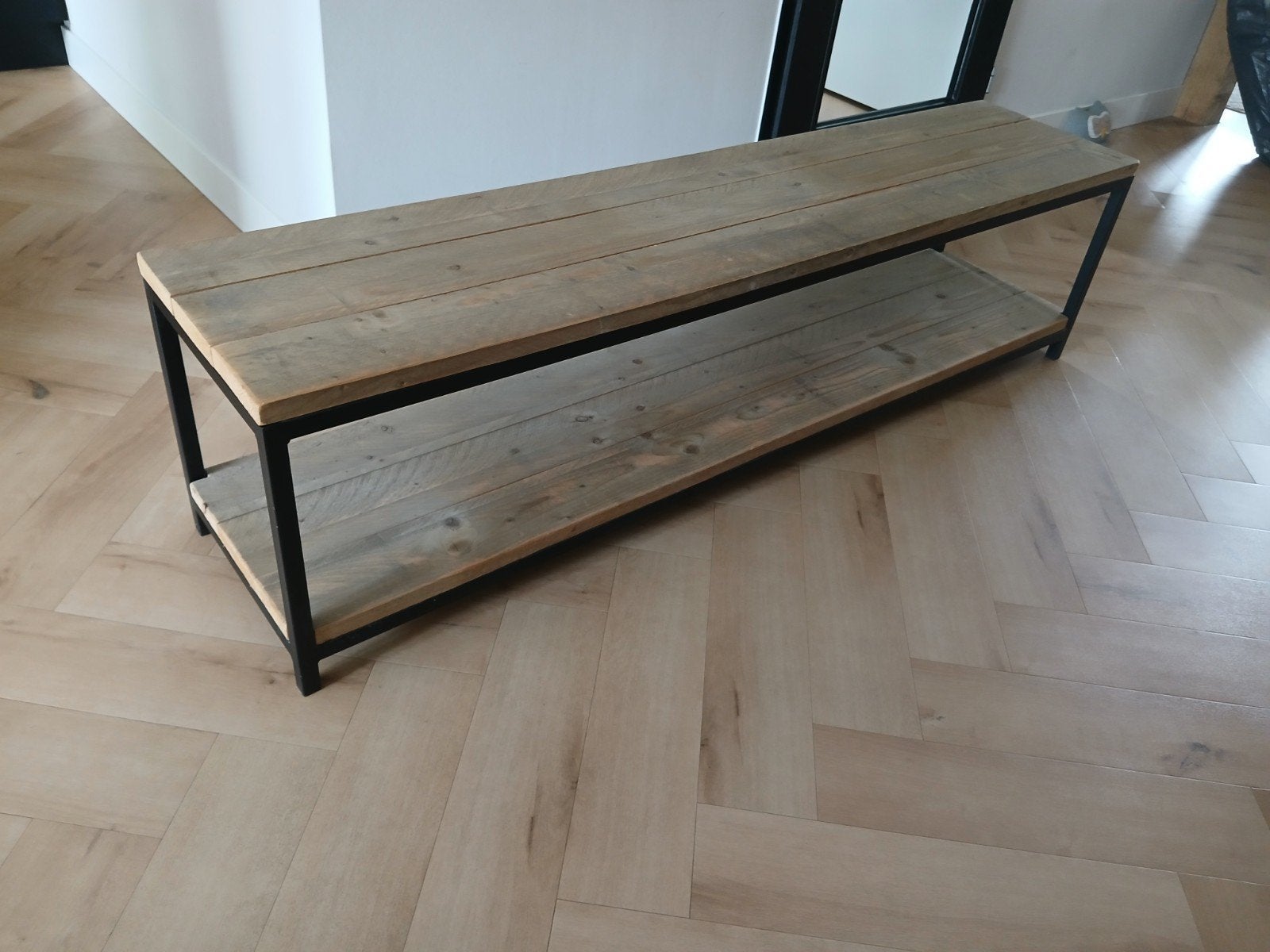 Tv meubem, Ophalen, 150 tot 200 cm, Zo goed als nieuw, Minder dan 100 cm