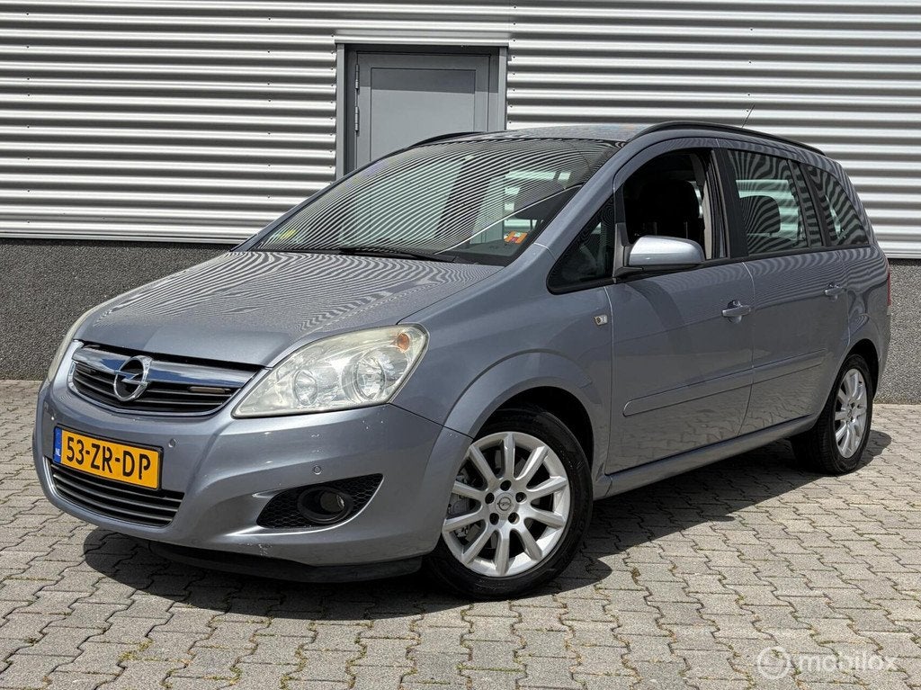 Opel Zafira 2.2 16v automaat 7-pers-PDC-Airco-Cruise-DAB-, Auto's, Opel, Stof, Gebruikt, Zwart, 4 cilinders