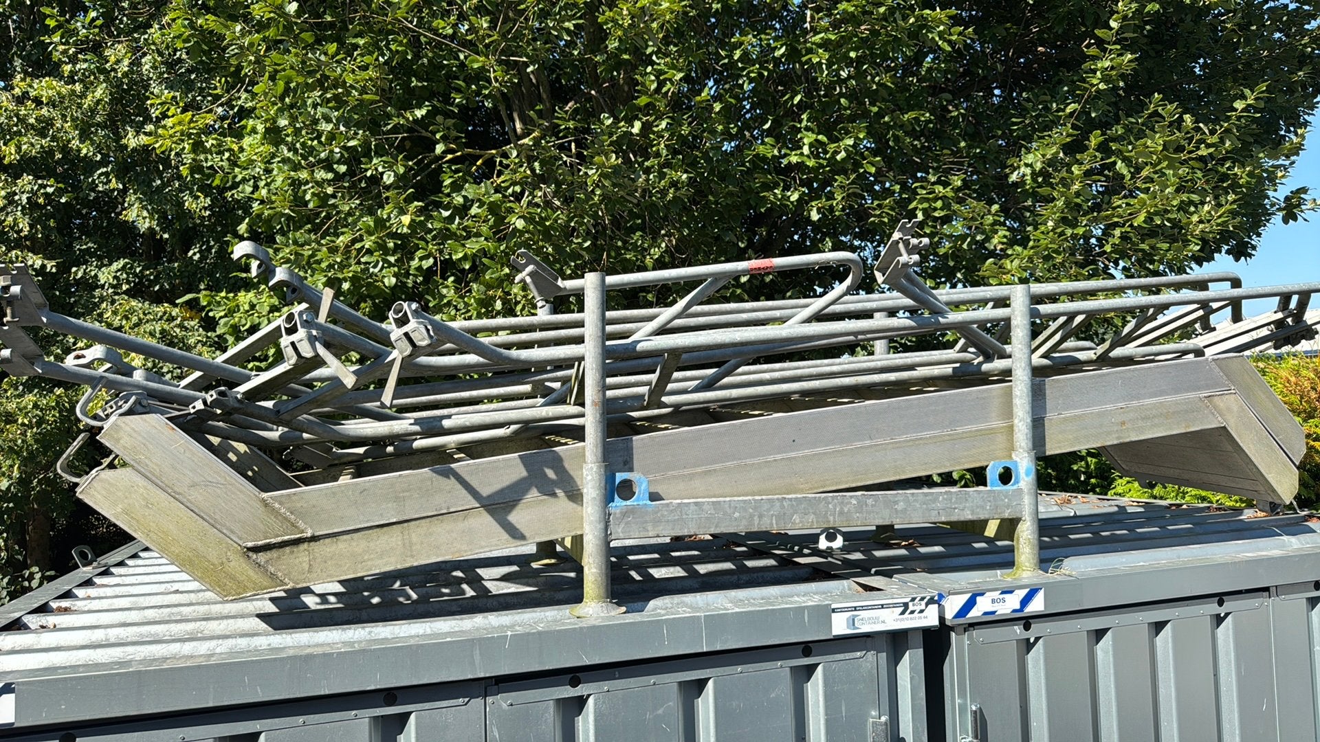 Layher trap 2 x met armleuning, Ophalen, Overige typen, Minder dan 2 meter