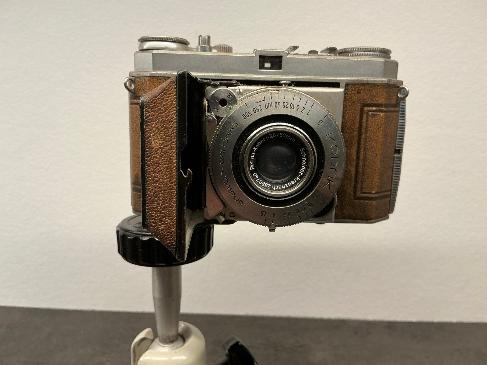 Kodak Retina met Schneider Kreuznach 50mm lens, Audio, Tv en Foto, Fotocamera's Analoog, Ophalen, Gebruikt, Compact, Kodak