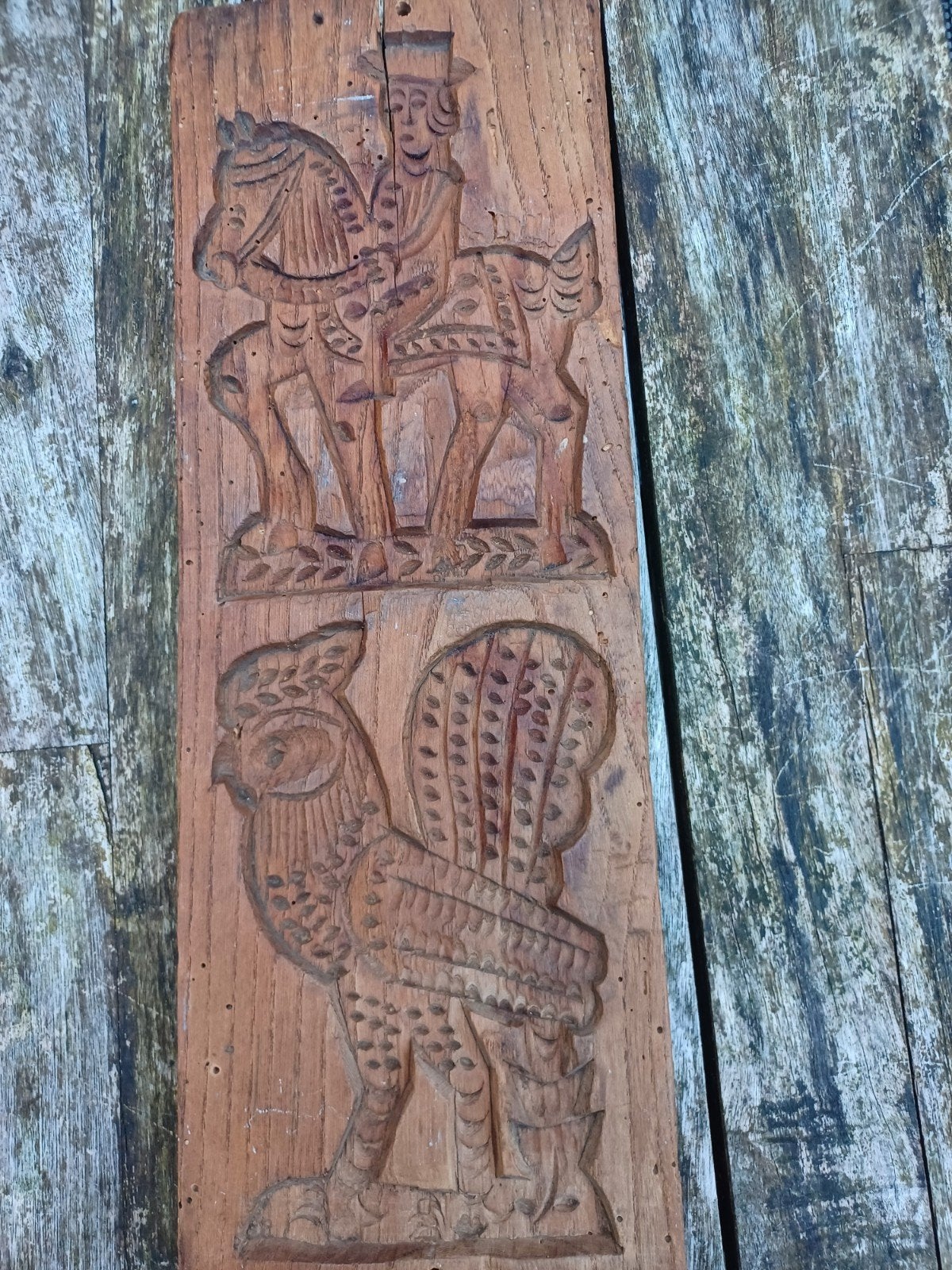 Antieke Houten Speculaasplank  koek speculaas plank, Ophalen of Verzenden