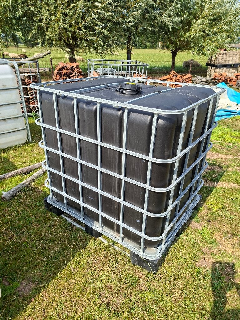 IBC zwart 1000 liter  zgan, Ophalen, Kunststof, Met kraantje, 150 liter of meer