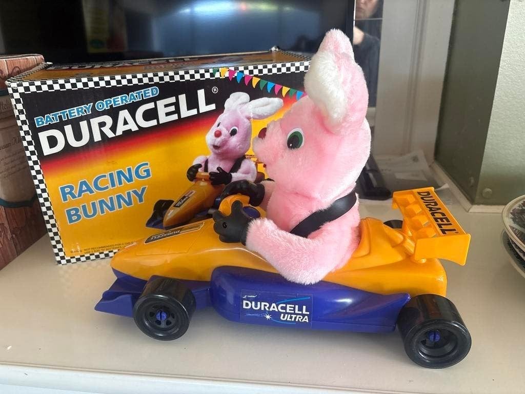 Duracell Racing Bunny - Vintage Speelgoed met Doos, Ophalen of Verzenden, Gebruikt, Jongen of Meisje