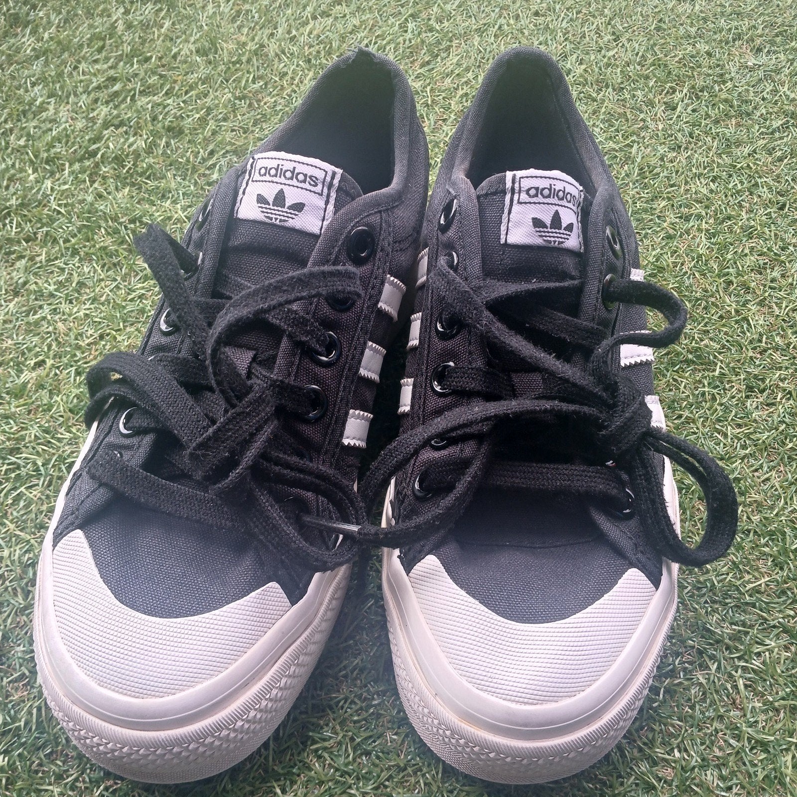 Adidas Nizza sneakers maat 38 - Zwart met witte zool, Adidas, Zwart, Ophalen of Verzenden, Sneakers of Gympen