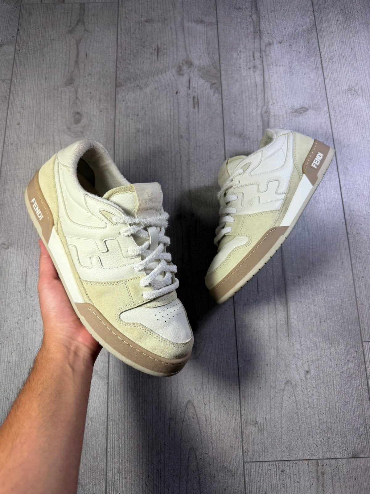 Fendi, Wit, Ophalen of Verzenden, Sneakers of Gympen, Gedragen