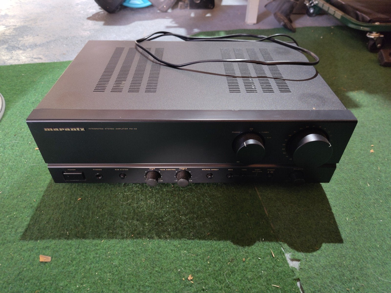 Marantz PM-42 Geïntegreerde Stereo Versterker, Gebruikt, 60 tot 120 watt, Stereo, Ophalen