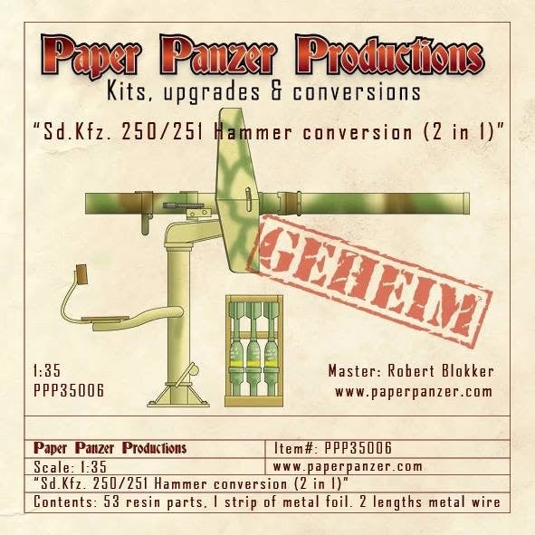 H-745,PAPER PANZER PRODUCTIONS 1-35,NO,PPP35006,Sd.Kfz. 250N, Ophalen of Verzenden, Nieuw, 1:35 tot 1:50