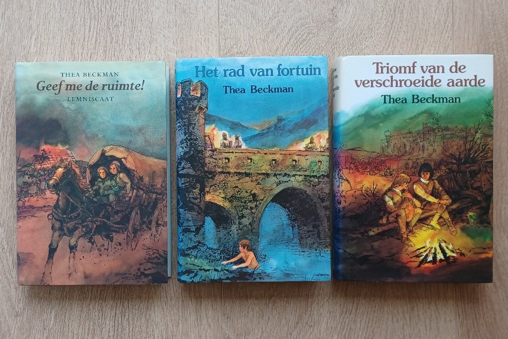 Thea Beckman - Trilogie van de honderdjarige oorlog, Boeken, Ophalen, Zo goed als nieuw, Thea Beckman
