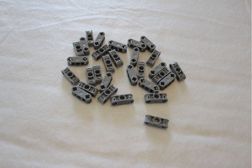 LEGO technic 32184 3L 2-assen en pen  grijs partij (30x), 1 Aastvej, Billund, South Denmark 7190, Lego, Ophalen of Verzenden, Losse stenen