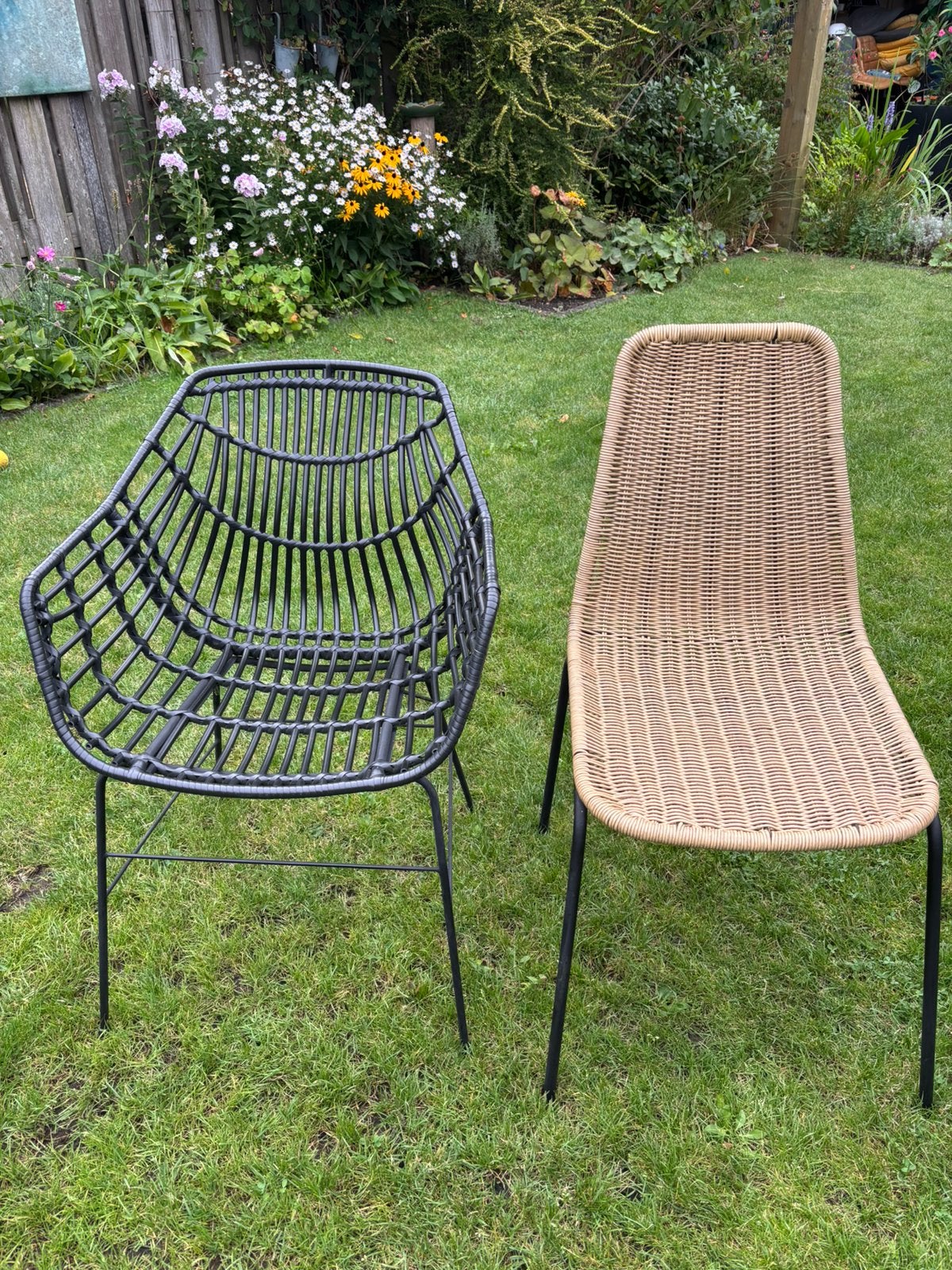Vier leuke tuinstoelen, Tuin en Terras, Tuinstoelen, Ophalen, Gebruikt, Kunststof