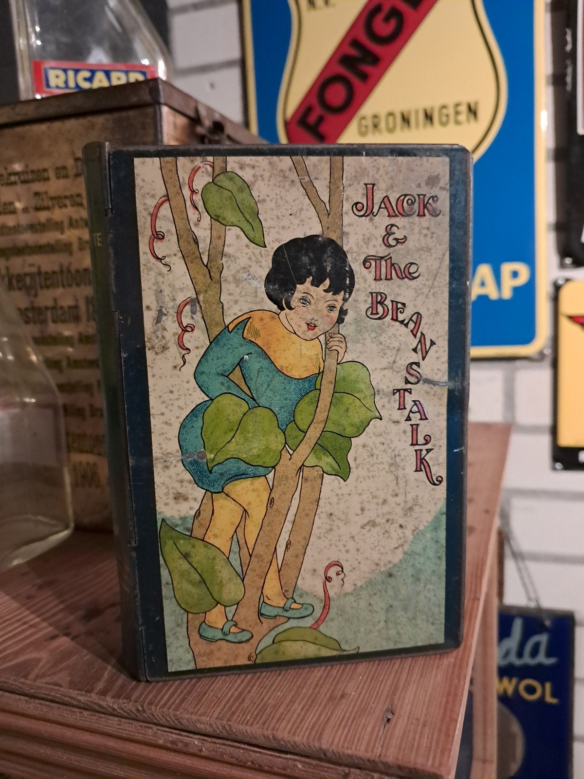 Oud sprookjes blikje in boekvorm, Verzamelen, Blikken, Ophalen of Verzenden, Gebruikt, Overige