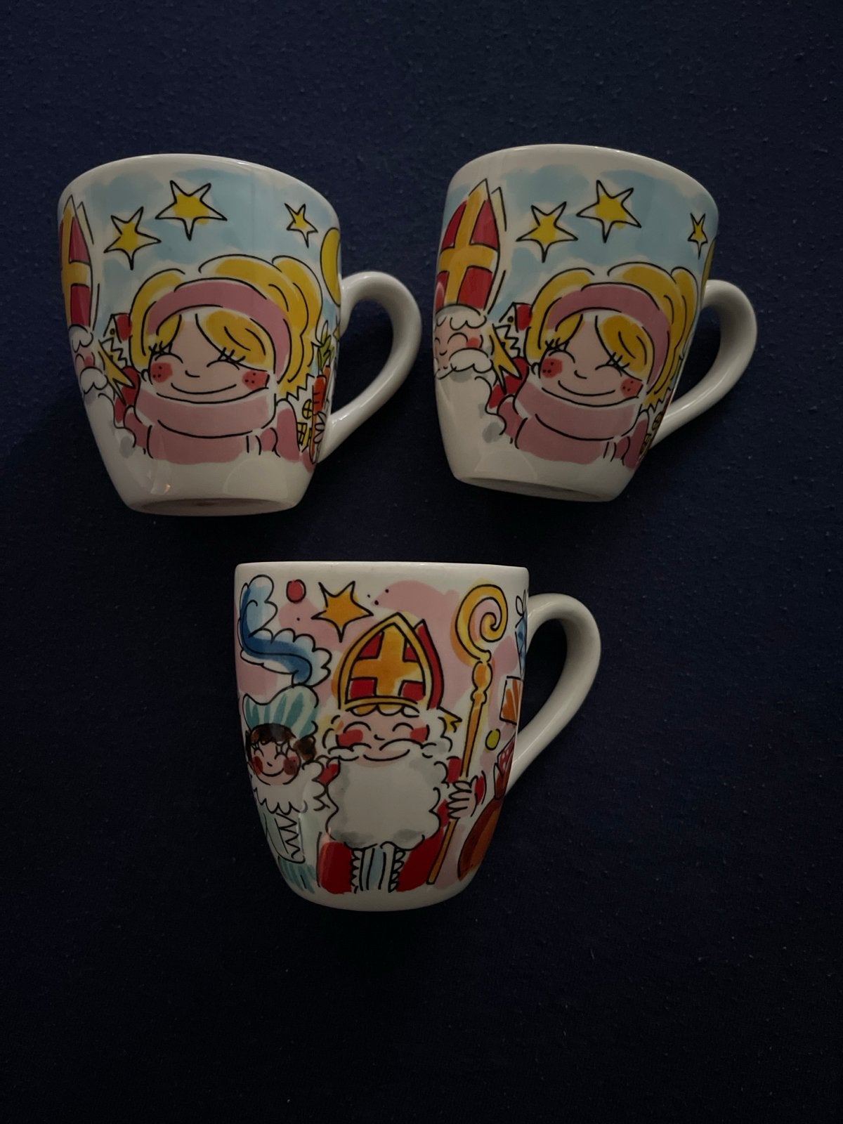 3x Blond Amsterdam mini mokken - Sinterklaas, Huis en Inrichting, Ophalen of Verzenden, Zo goed als nieuw
