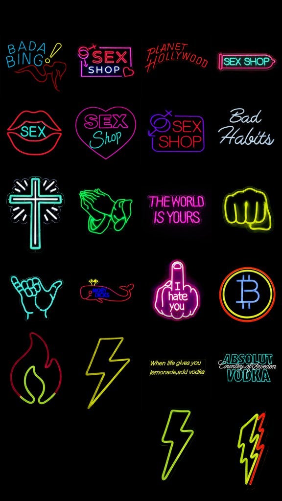 DIVERSE LED NEON SIGN, Niet ingevuld, Lichtbak of (neon) lamp, Niet ingevuld, Nieuw