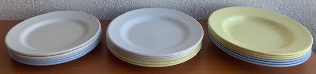 Mepal Odense: 3 x 6 borden (retro/vintage), Lochem, Ophalen of Verzenden, Zo goed als nieuw, Mepal