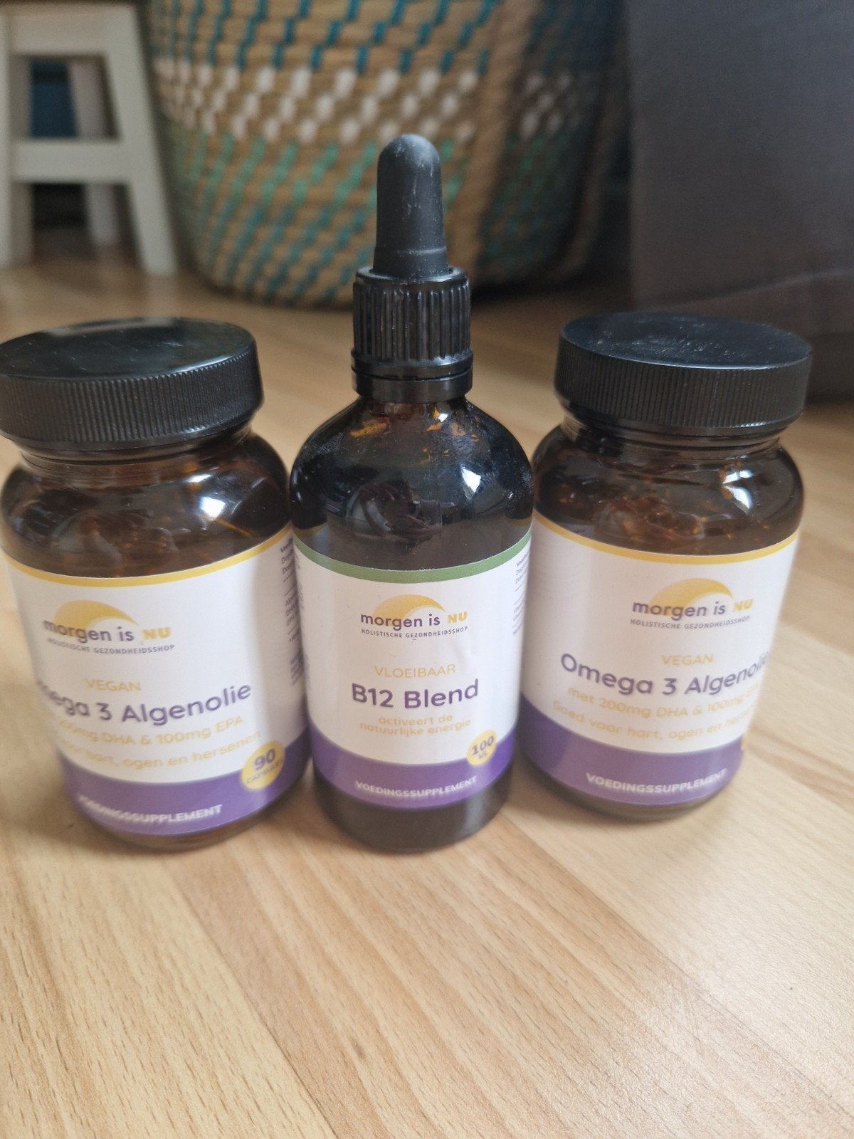 Morgenisnu Omega 3 Algenolie & B12 Supplementen, Ophalen of Verzenden, Nieuw, Overige typen
