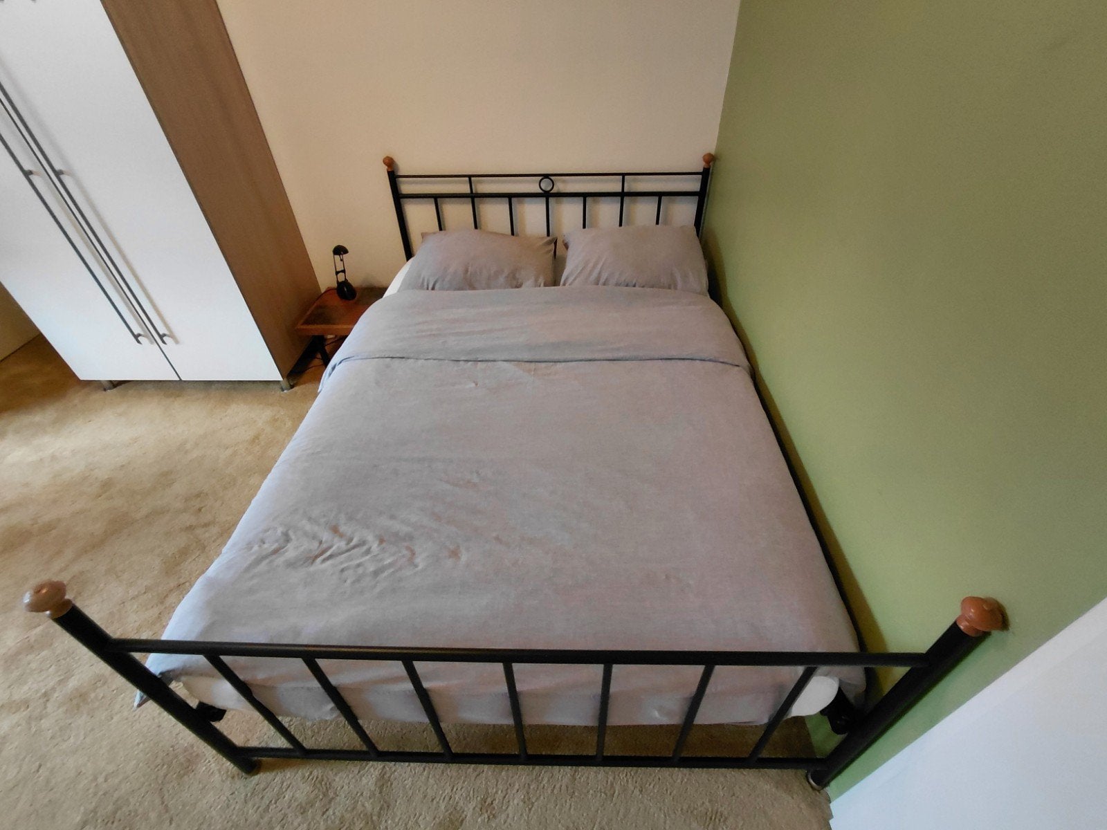 Bed, twijfelaar, 140x200, Ophalen, Gebruikt, 140 cm, Twijfelaar