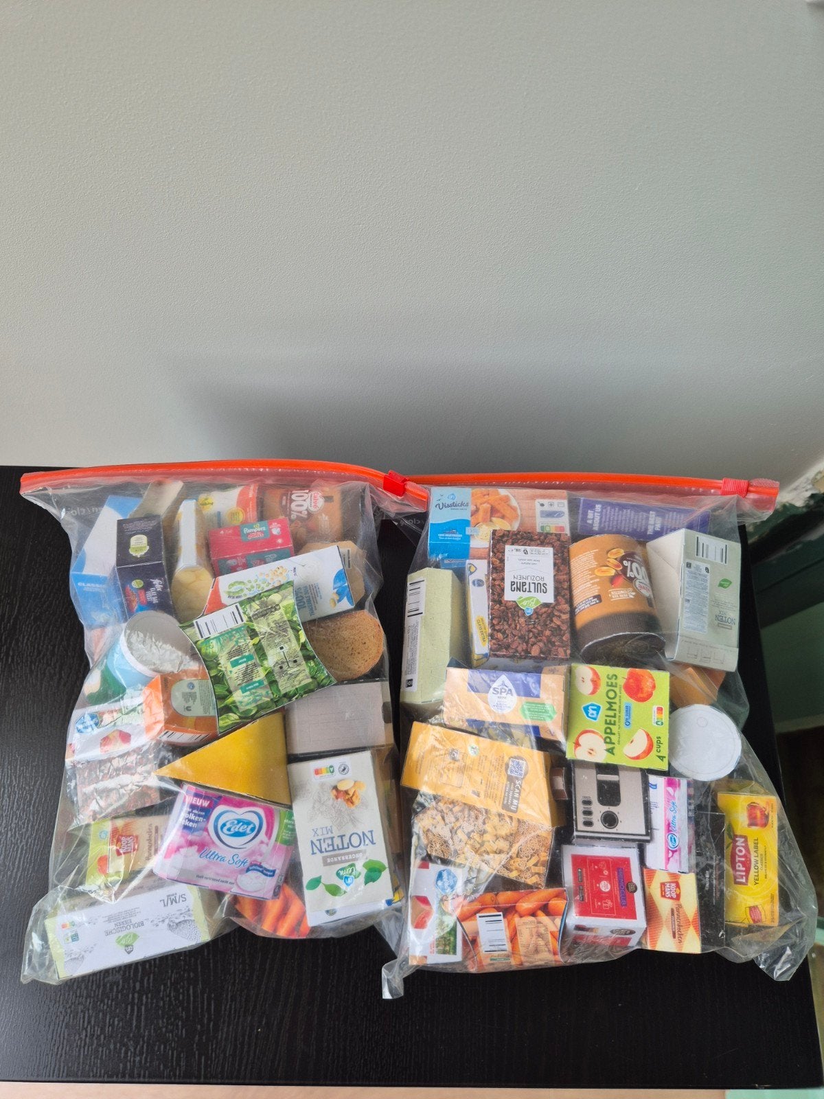AH Mini Boodschappen - 2 complete sets, Ophalen, Meer dan 50 stukjes, Nieuw