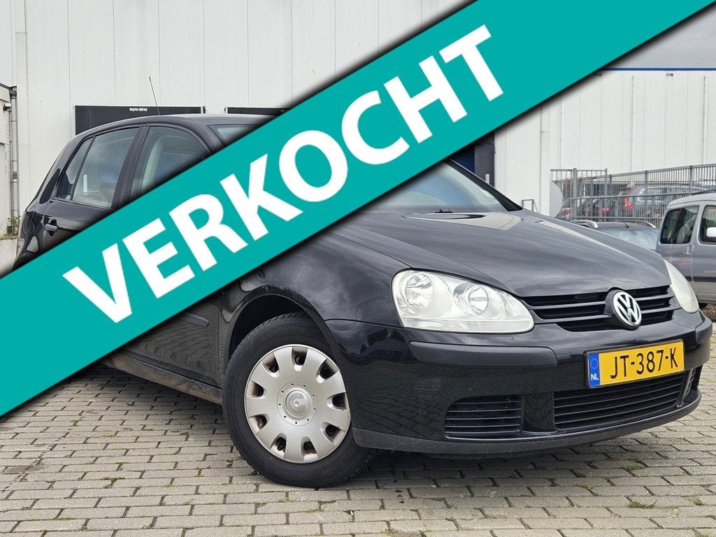 Volkswagen Golf 1.9 TDI Trendline 5 drs Airco NAP, Auto's, Voorwielaandrijving, Stof, Gebruikt, Zwart
