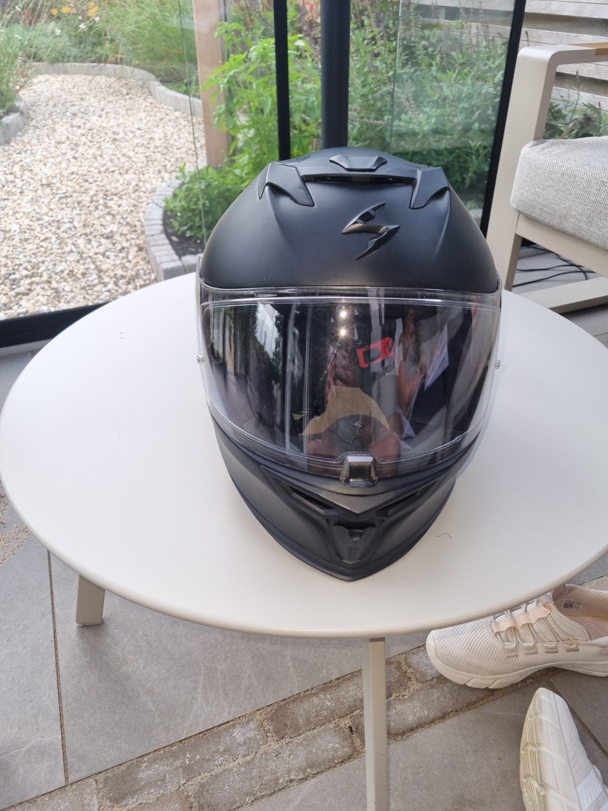 Scorpion EXO motorhelm - Mat zwart, Ophalen of Verzenden, Tweedehands, Integraalhelm, Overige merken