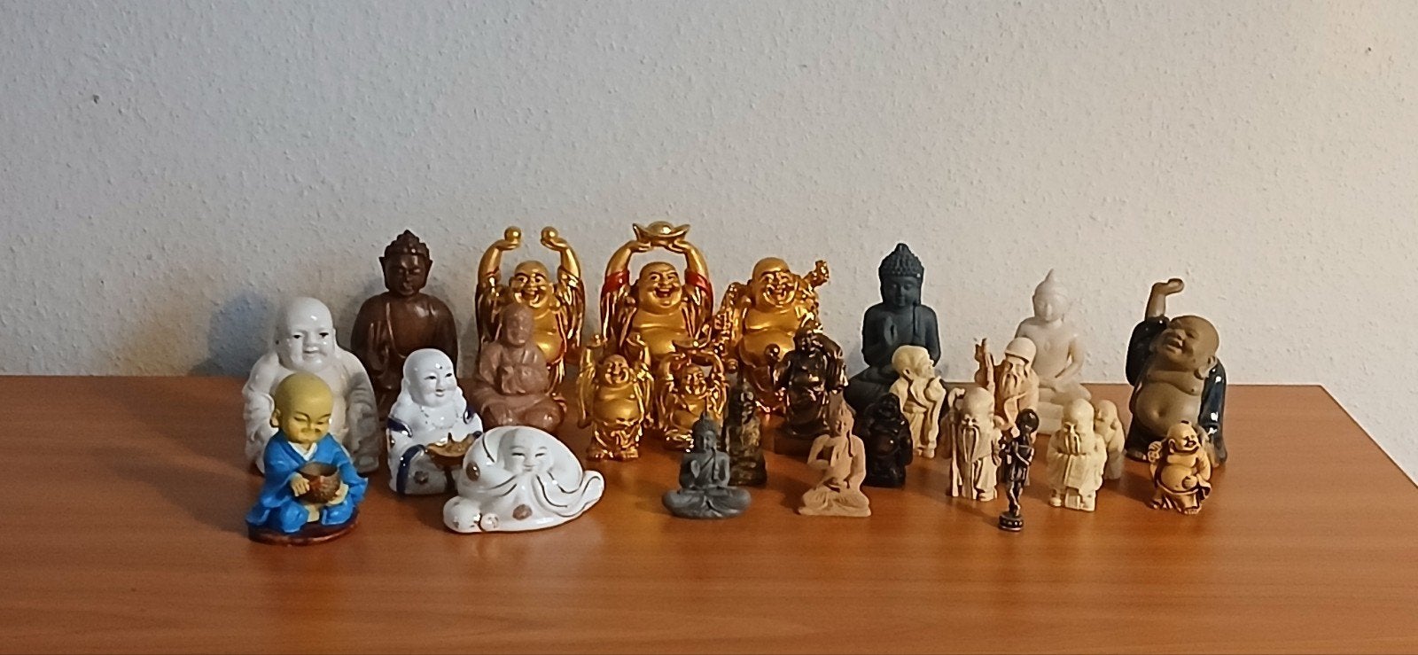 verzameling Boeddha beelden 25 stuks, Ophalen of Verzenden, Overige materialen