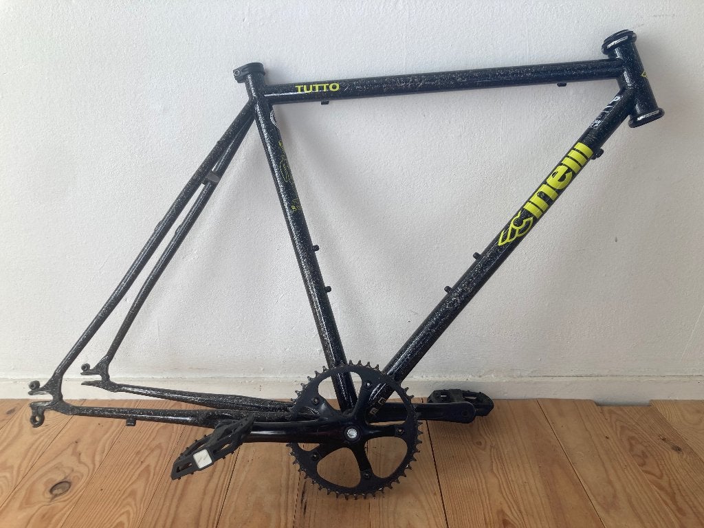 Cinelli Tutto Plus – Mutant Silver – maat M, Minder dan 10 versnellingen, Staal, Zo goed als nieuw, 53 tot 57 cm