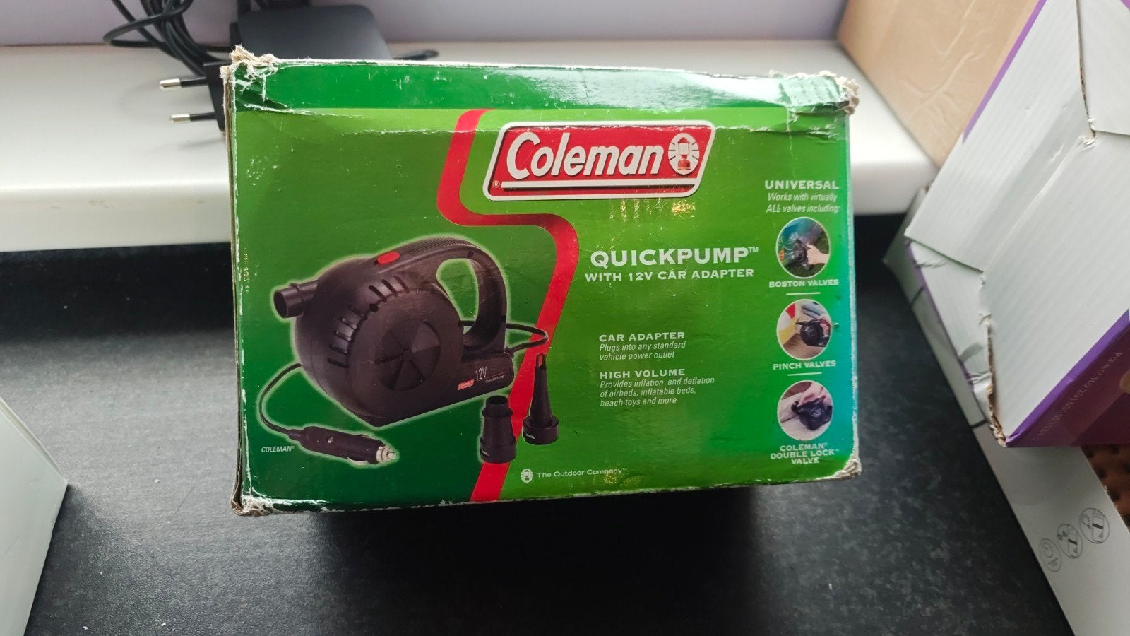Coleman Quickpump 12V Auto Luchtpomp, Ophalen