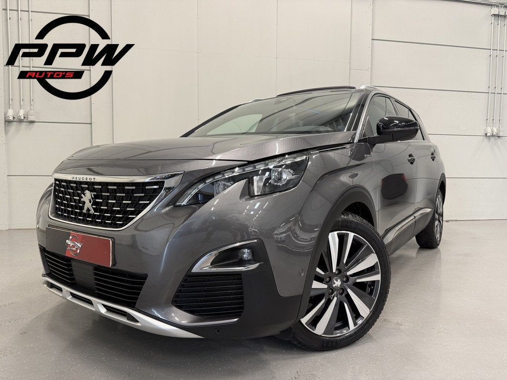 Peugeot 5008 1.2 PureTech GT-Line 7p. PANO-SCHUIFDAK/LEER-SP, Auto's, Voorwielaandrijving, Gebruikt, 1199 cc, 7 stoelen