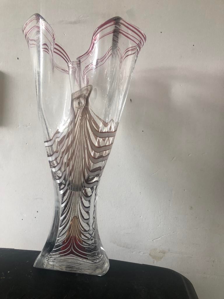 Prachtige grote gesigneerde Adam Jablonski vaas. Is 38 cm., Ophalen