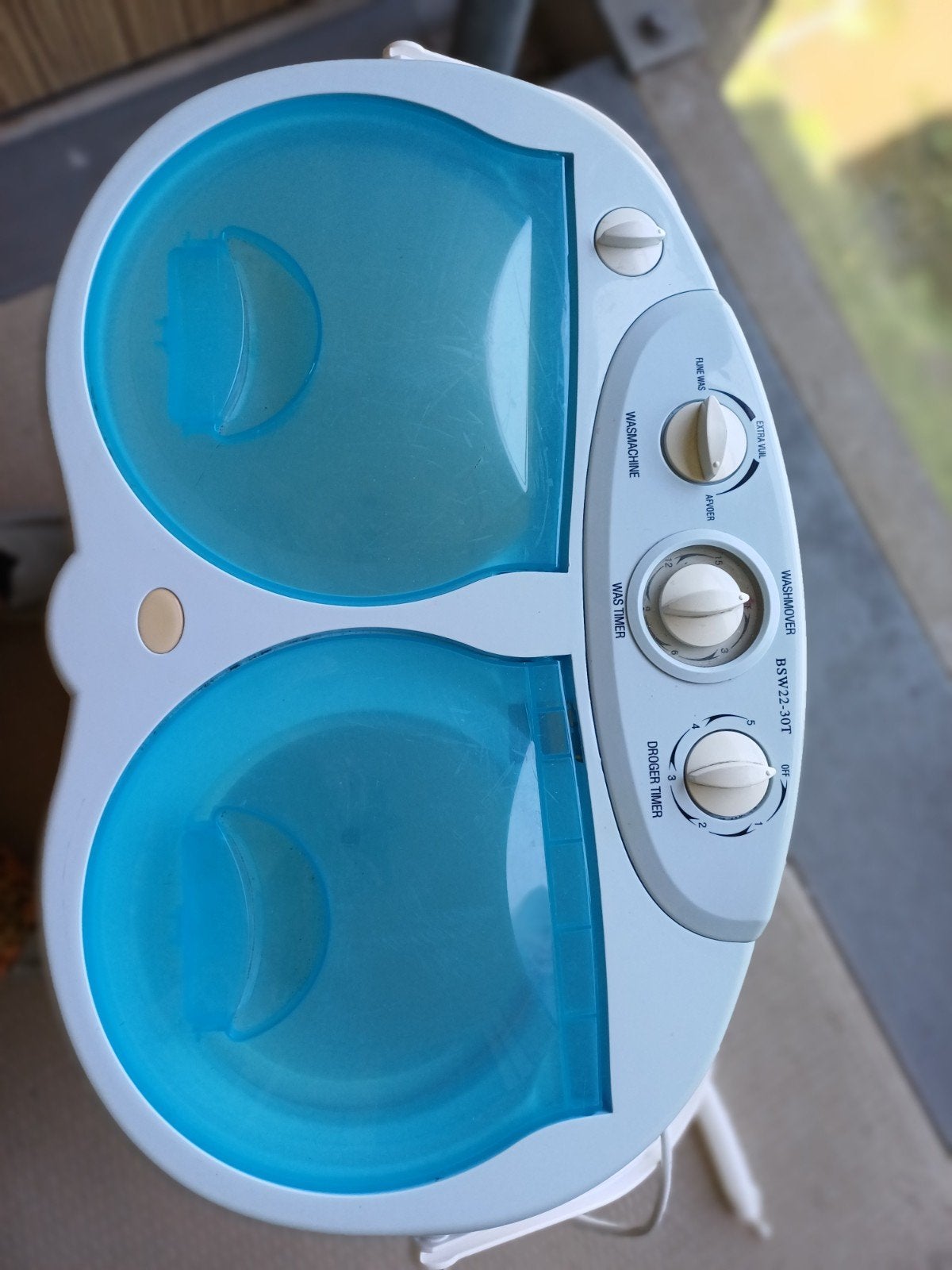 Compacte Twin-Tub Wasmachine BSW22-30T, Witgoed en Apparatuur, Ophalen, Minder dan 85 cm, Minder dan 4 kg, Bovenlader