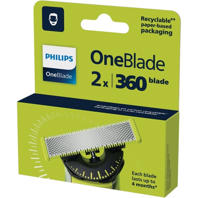 Philips Oneblade 360 2-pack QP420/50, Ophalen of Verzenden, Nieuw, Scheren en Epileren