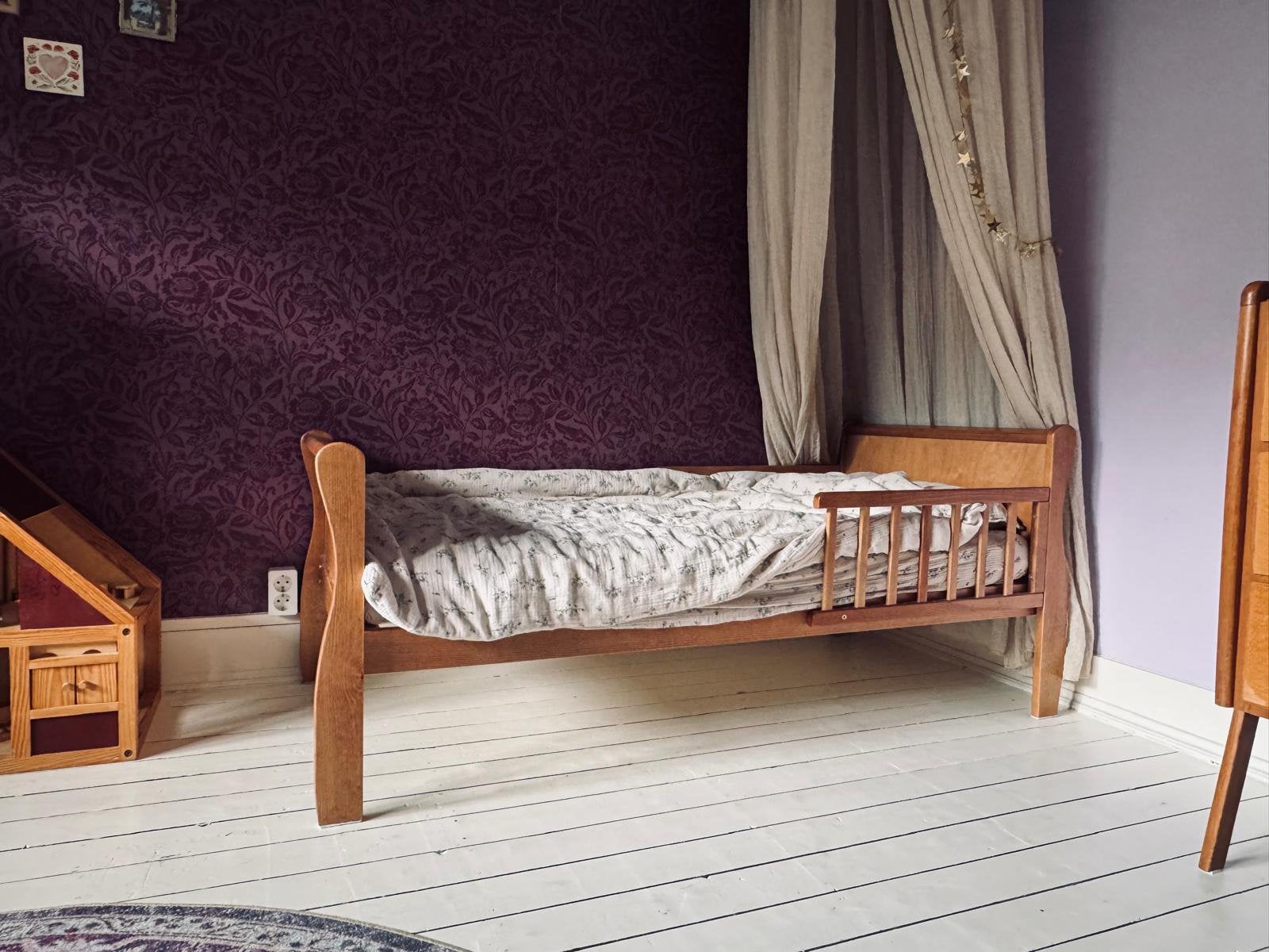Prachtig peuterbedje Woodies, Ophalen, Gebruikt, 70 tot 85 cm, 140 tot 160 cm