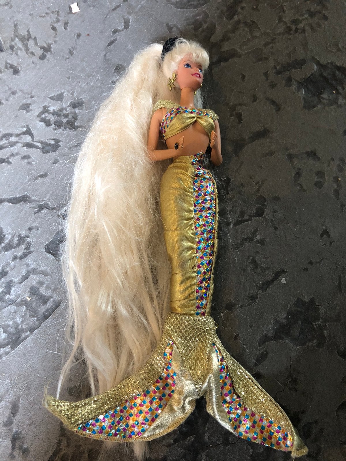 Barbie Jewel Mermaid  mattel 90 er jaren, Verzamelen, Poppen, Ophalen, Zo goed als nieuw, Fashion Doll
