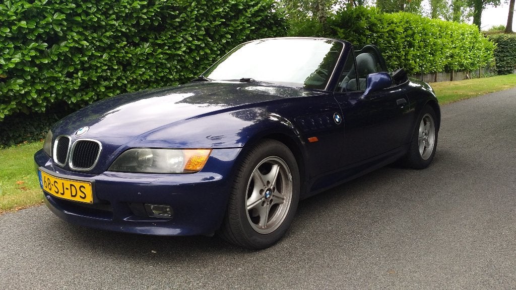 BMW Z3 1.9 I Roadster 1999 Blauw, Auto's, 13 km/l, 4 cilinders, Cabriolet, Blauw