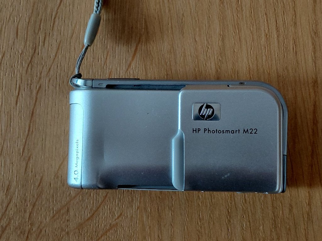 Te koop digitale fotocamera, fototoestel HP fotosmart M22, Audio, Tv en Foto, Geheugenkaart, Gebruikt, Beeldstabilisatie, 4 megapixels