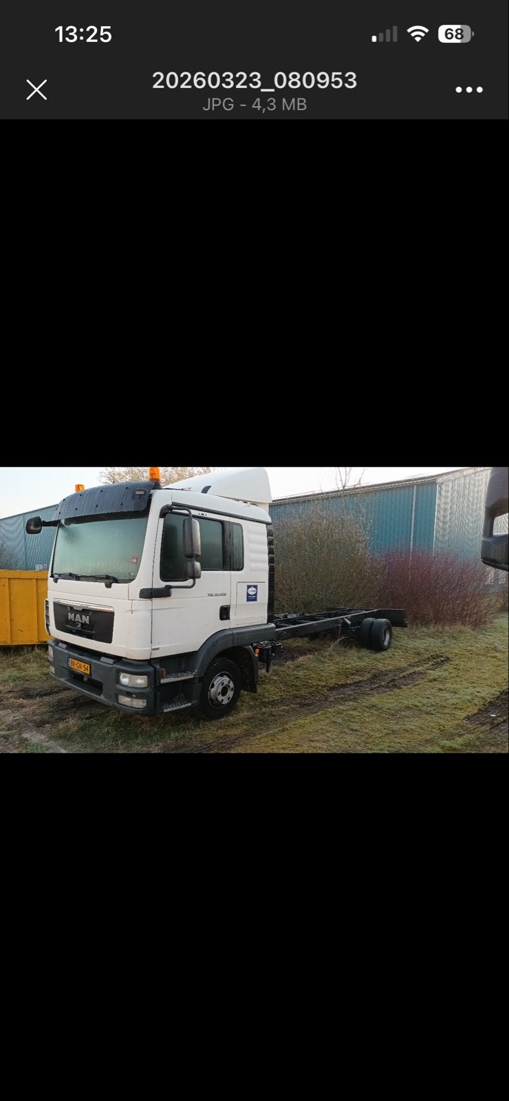 MAN vrachtwagen 220 TGL met defecte motor, Euro 5, Zwart, MAN, Wit