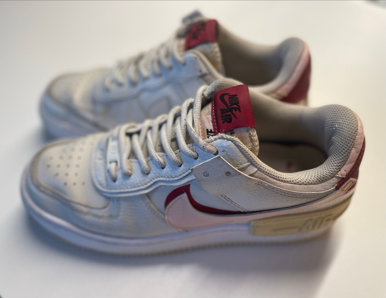 Nike Air Force 1 Shadow sneakers maat 40, Ophalen of Verzenden, Gedragen, Wit, Sneakers of Gympen