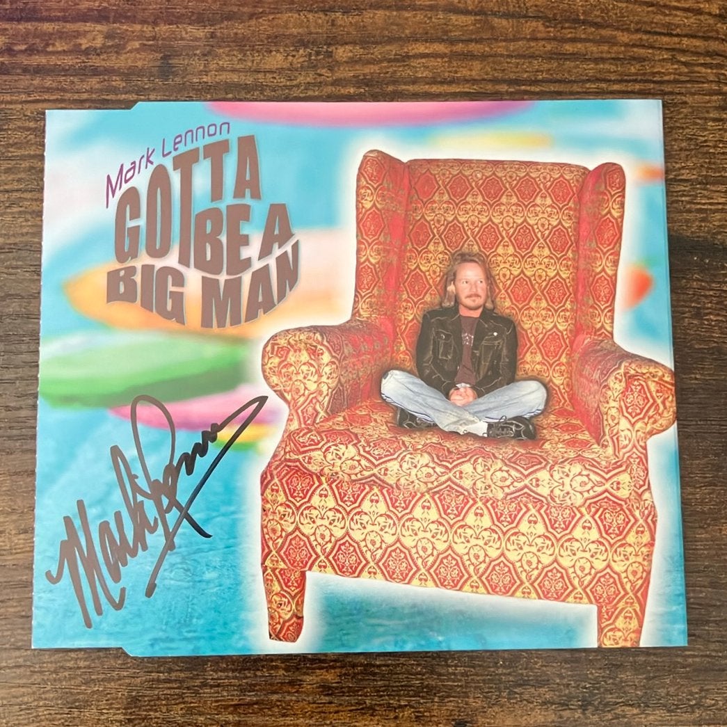 CD Single Mark Lennon - Gotta Be A Big Man (gesigneerd), Ophalen of Verzenden, 2000 - 2009, Gebruikt